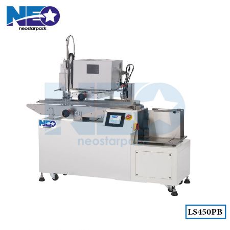 Automatic Print and Apply Labeling system with Bag Feeder - Labeler and automatic feeder with printer